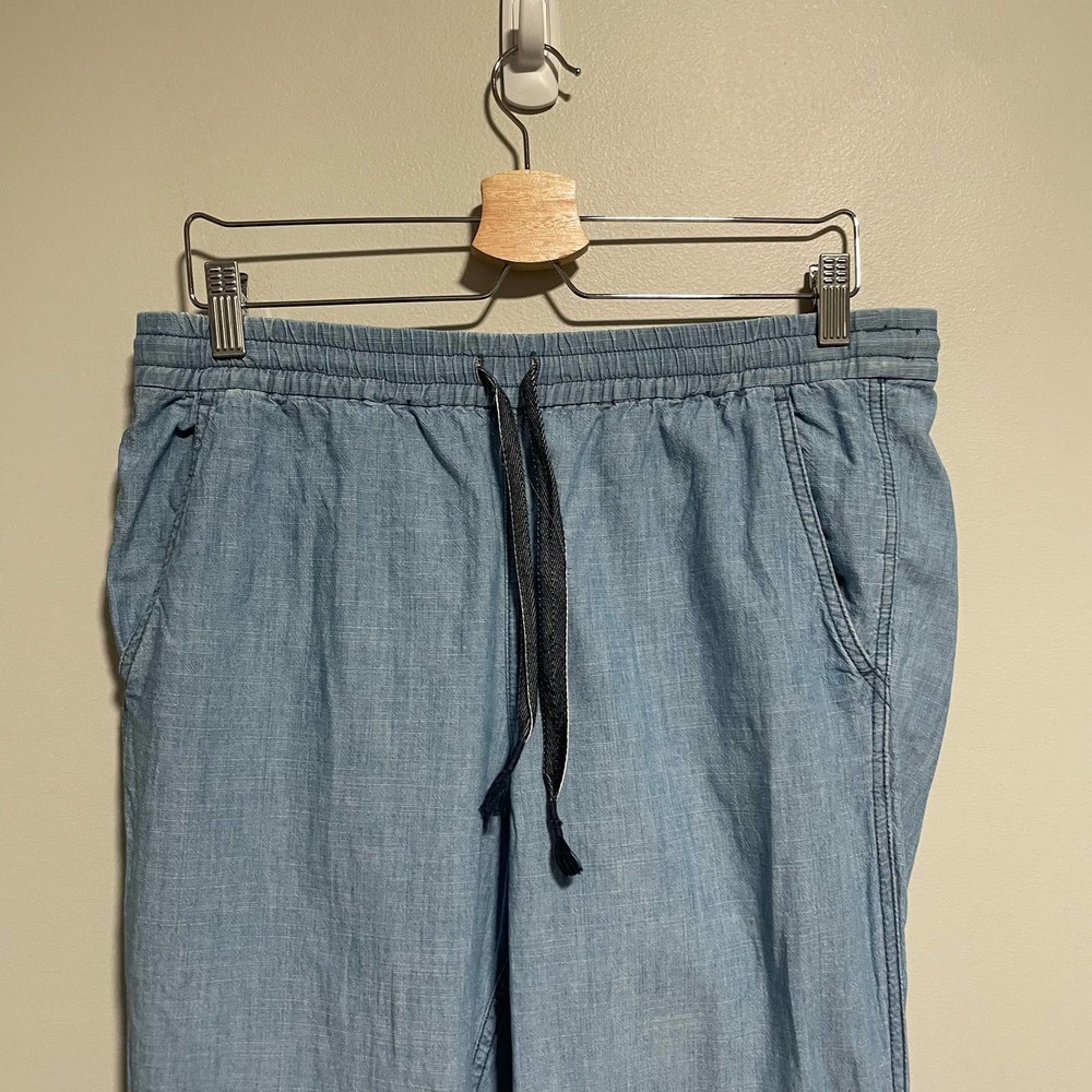 J. Crew Factory Light Blue Drawstring Track Pants - Picture 4 of 9